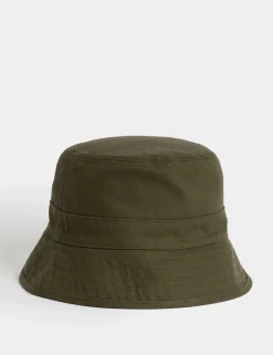 Pure Cotton Herringbone Bucket Hat