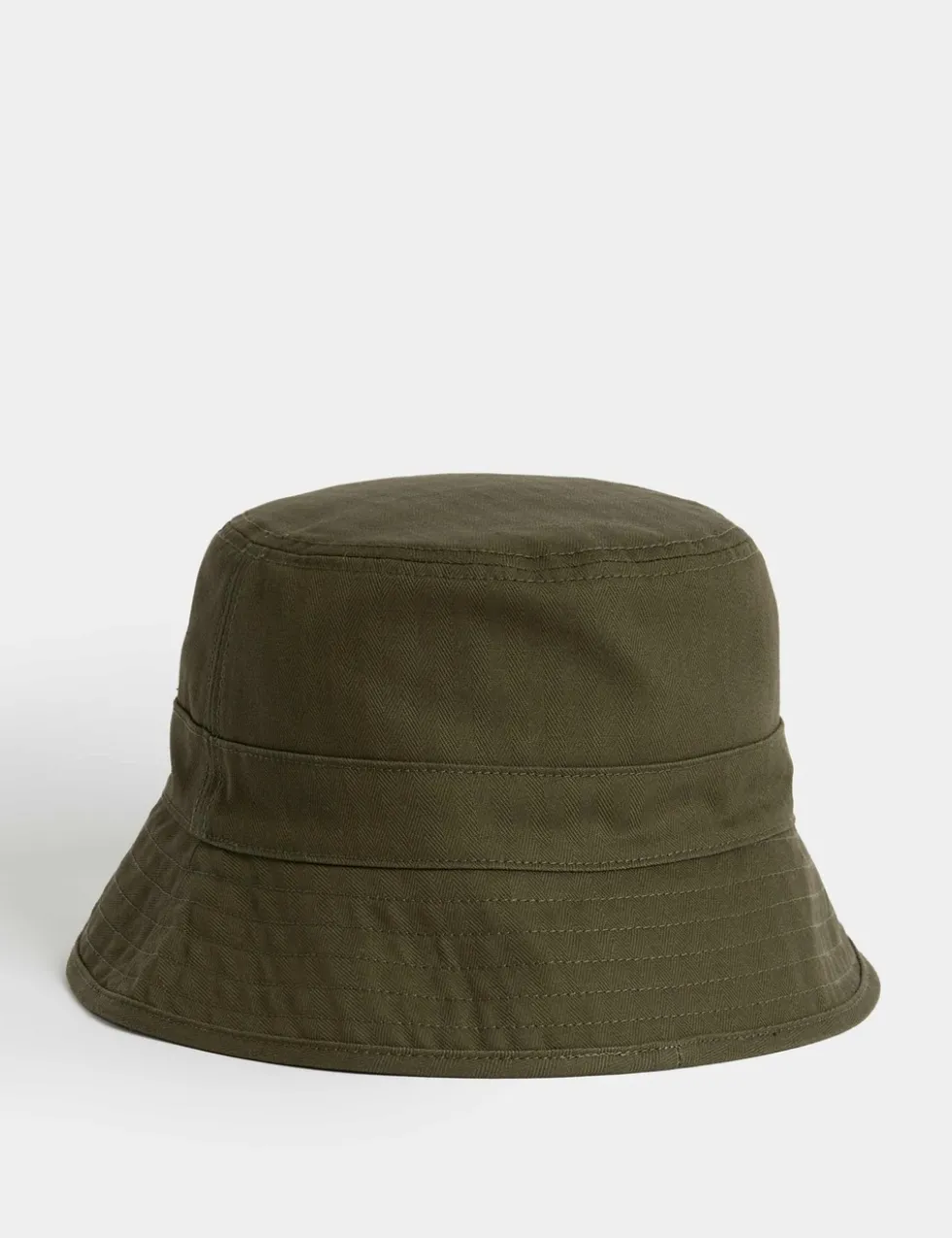 Pure Cotton Herringbone Bucket Hat