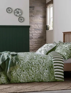 Pure Cotton Hibiscus Bedding Set