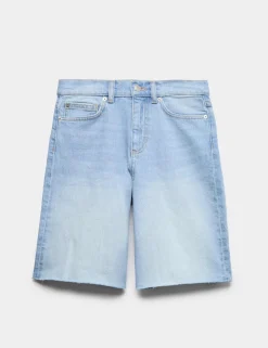 Pure Cotton High Waisted Bermuda Short