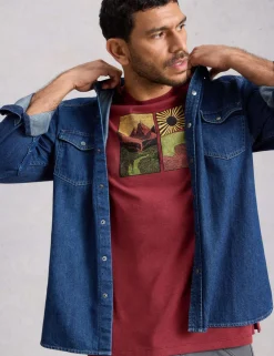 Pure Cotton Hiking Graphic T-Shirt