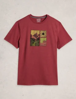 Pure Cotton Hiking Graphic T-Shirt