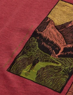 Pure Cotton Hiking Graphic T-Shirt