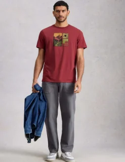 Pure Cotton Hiking Graphic T-Shirt