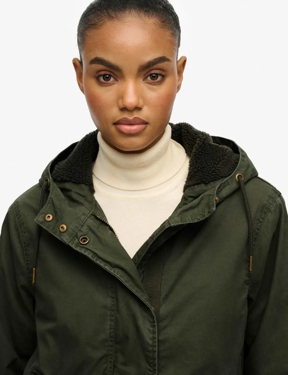 Pure Cotton Hooded Parka