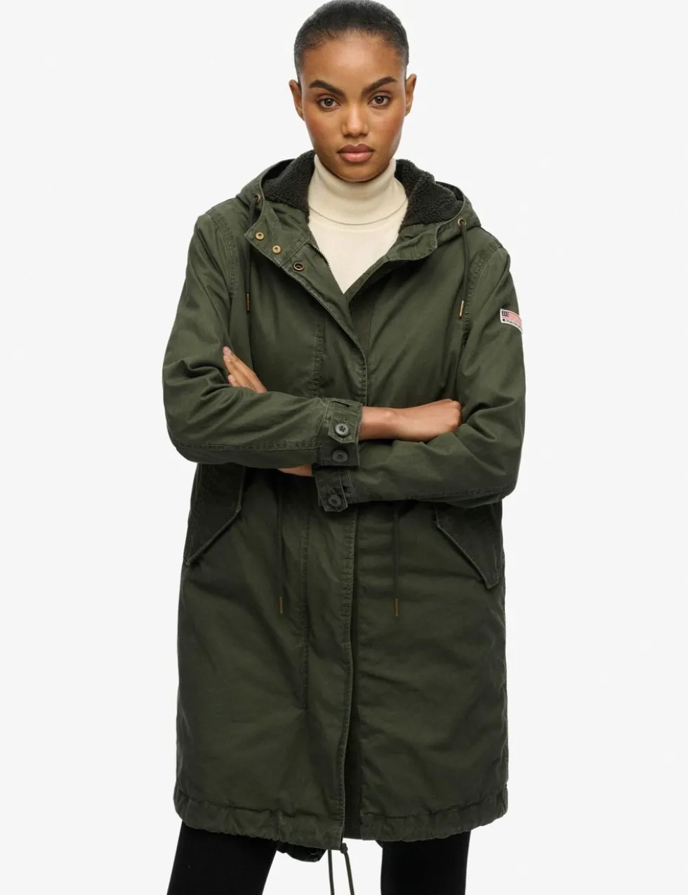 Pure Cotton Hooded Parka