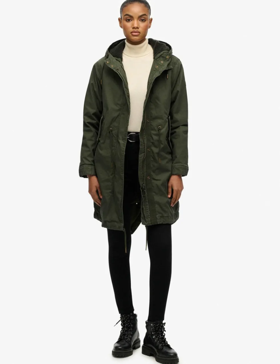 Pure Cotton Hooded Parka