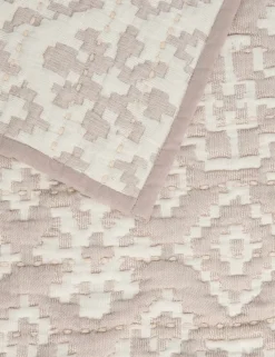 Pure Cotton Ikat Geometric Bedspread