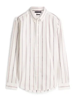 Pure Cotton Jacquard Striped Oxford Shirt