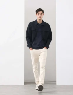 Pure Cotton Jacquard T-Shirt