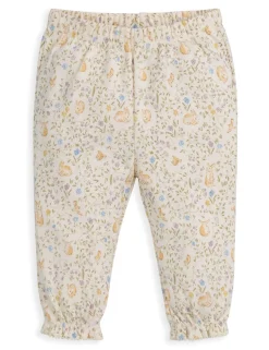 Pure Cotton Jersey Bunny Floral Print Pyjamas (3 Mths-3 Yrs)