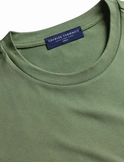 Pure Cotton Jersey Crew Neck T-Shirt