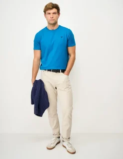 Pure Cotton Jersey Crew Neck T-Shirt