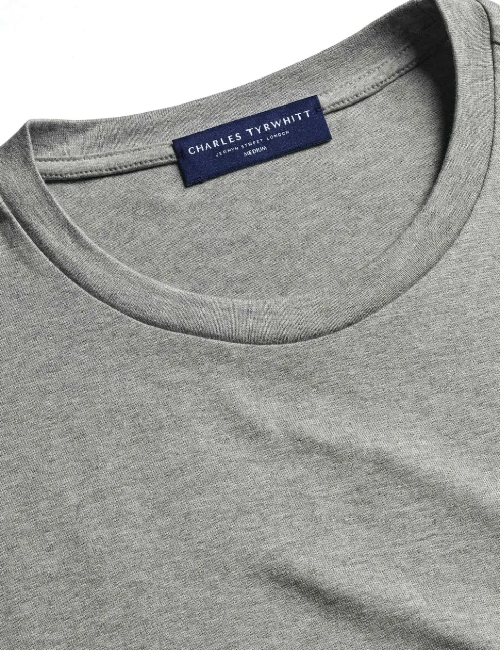 Pure Cotton Jersey Crew Neck T-Shirt
