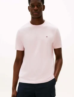 Pure Cotton Jersey Crew Neck T-Shirt