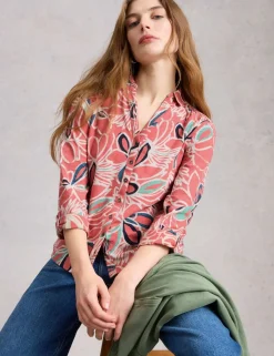 Pure Cotton Jersey Floral Shirt