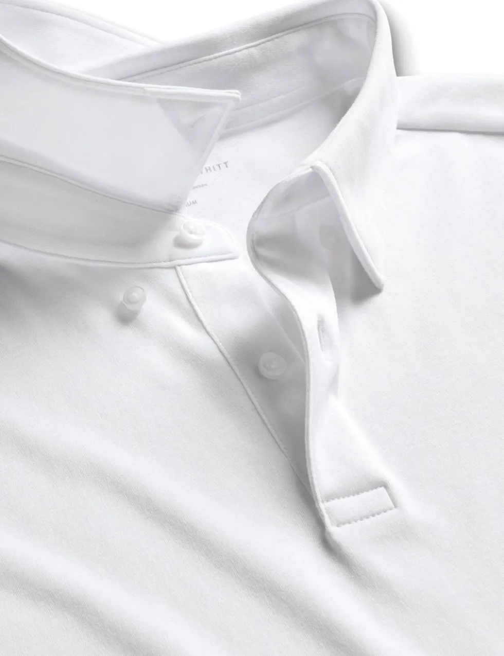 Pure Cotton Jersey Long Sleeve Polo Shirt