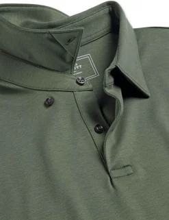 Pure Cotton Jersey Long Sleeve Polo Shirt