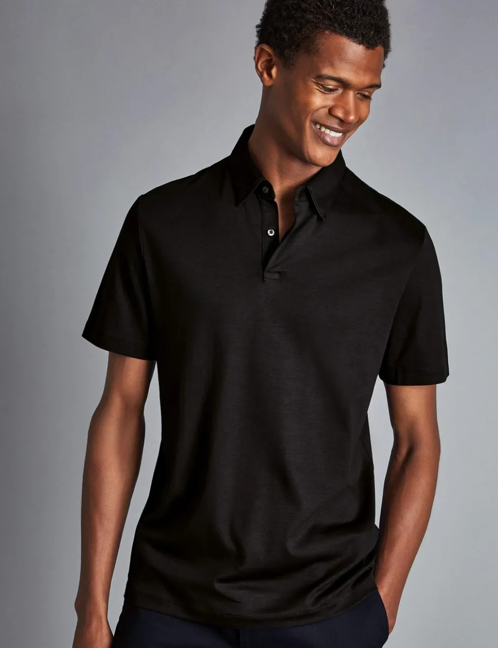 Pure Cotton Jersey Polo Shirt