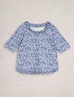Pure Cotton Jersey Printed Top