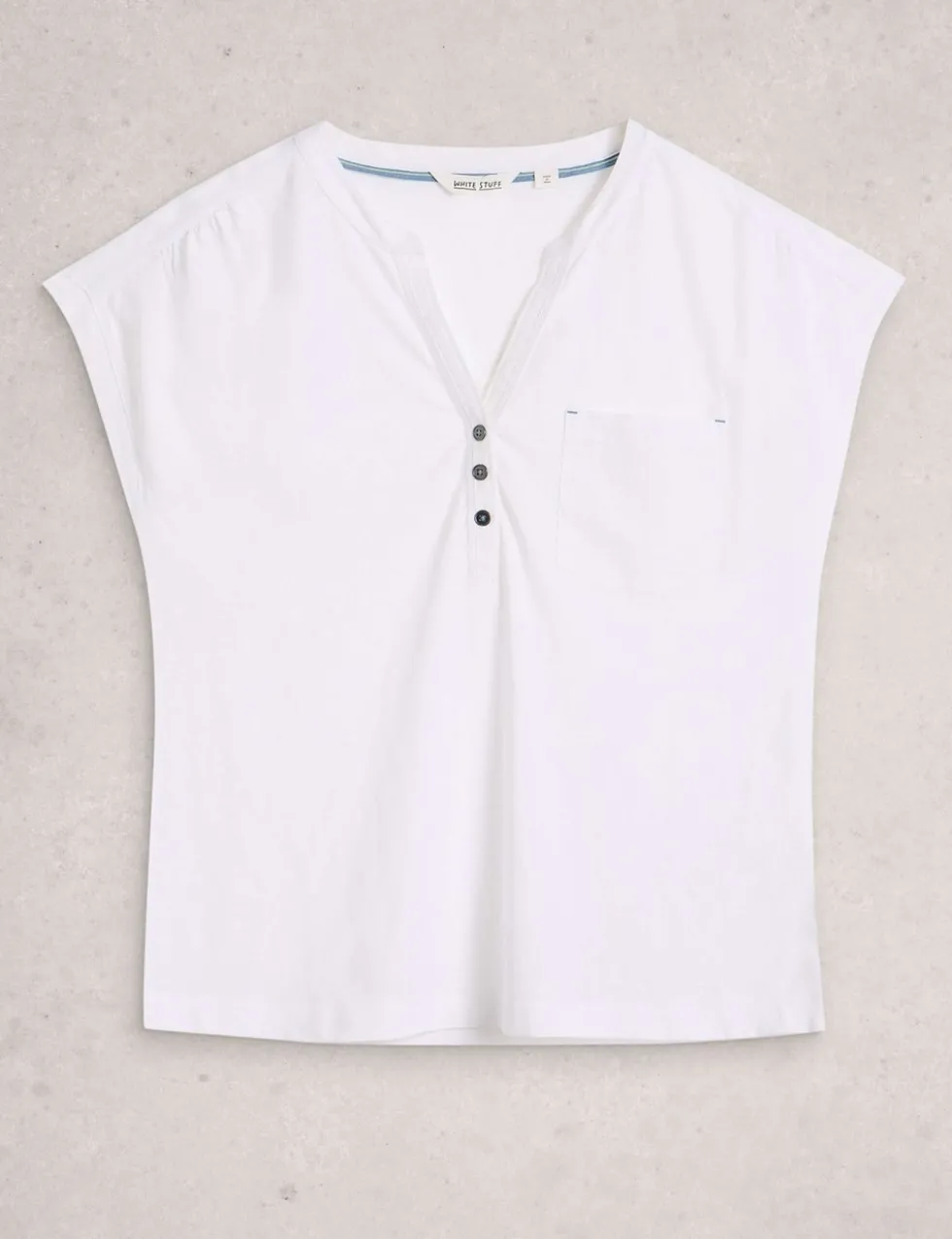 Pure Cotton Jersey Sleeveless Top