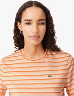 Pure Cotton Jersey Striped T-Shirt