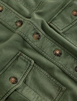 Pure Cotton Jersey Utility Jacket