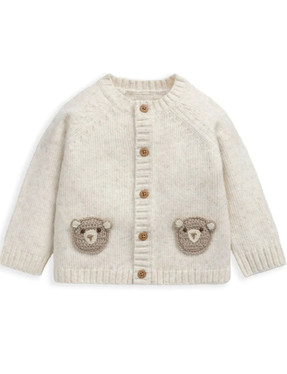 Pure Cotton Knitted Cardigan & Leggings Set (0-12 Mths)