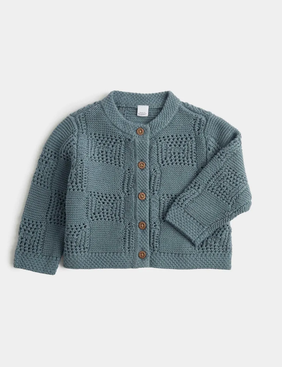 Pure Cotton Knitted Cardigan (7lbs-12 Mths)