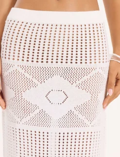 Pure Cotton Knitted Maxi Beach Skirt