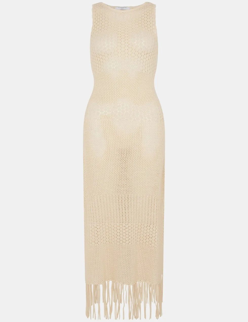 Pure Cotton Knitted Midaxi Beach Dress