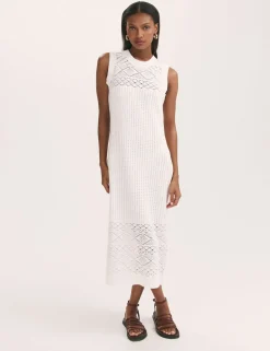 Pure Cotton Knitted Midi Bodycon Dress