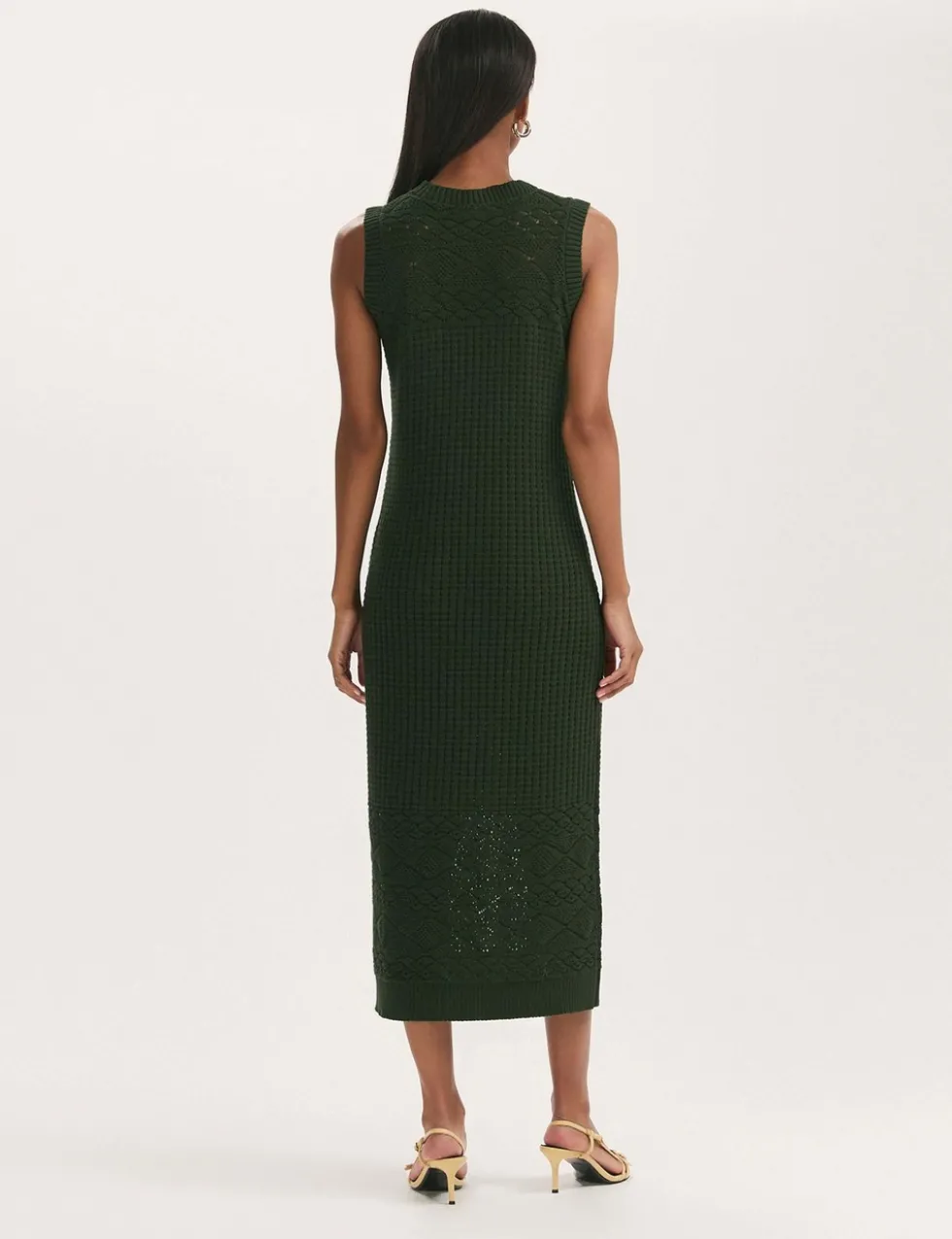 Pure Cotton Knitted Midi Bodycon Dress