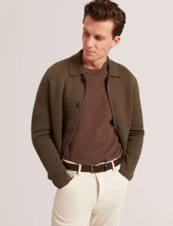Pure Cotton Knitted Overshirt