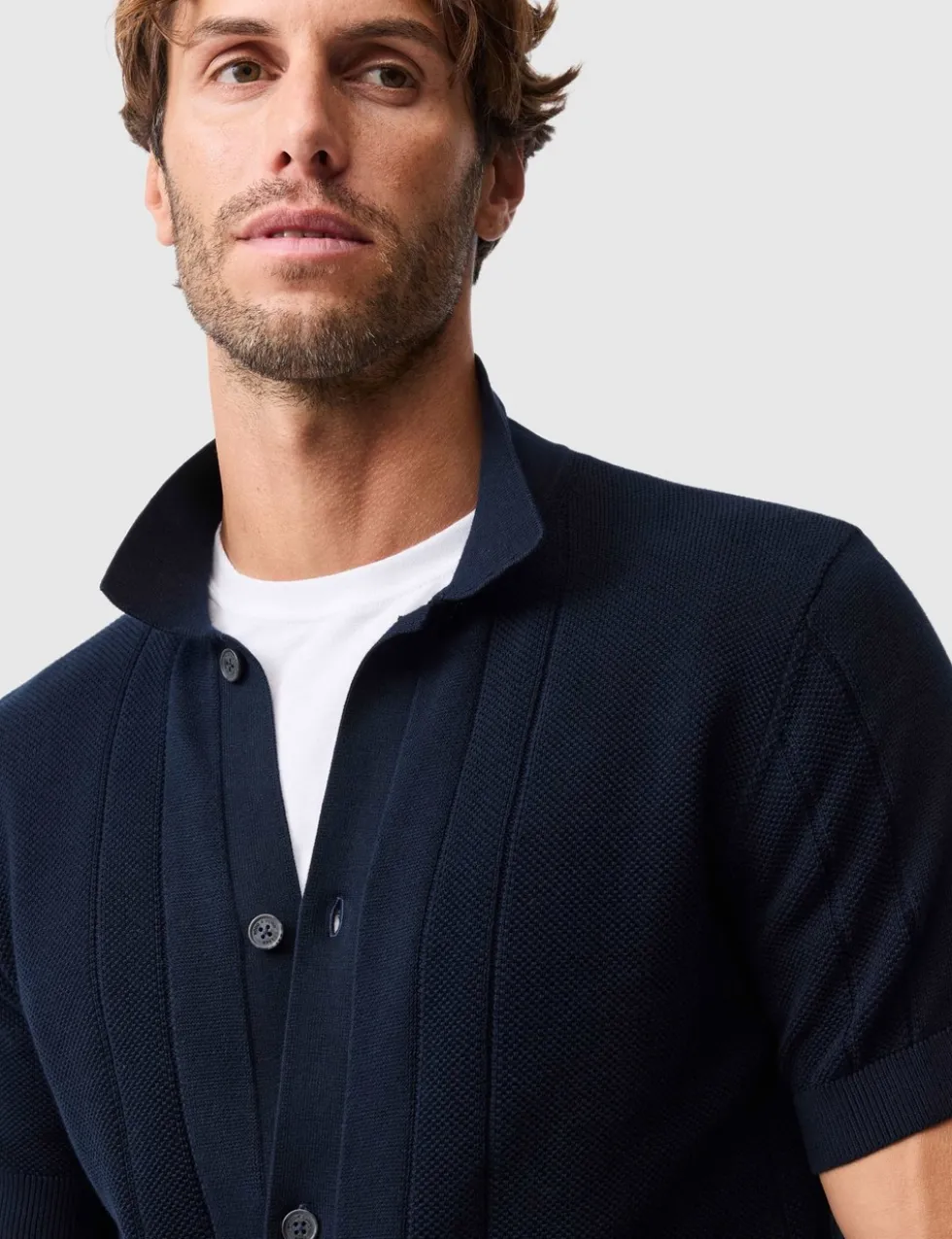 Pure Cotton Knitted Polo Shirt