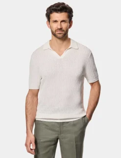 Pure Cotton Knitted Polo Shirt