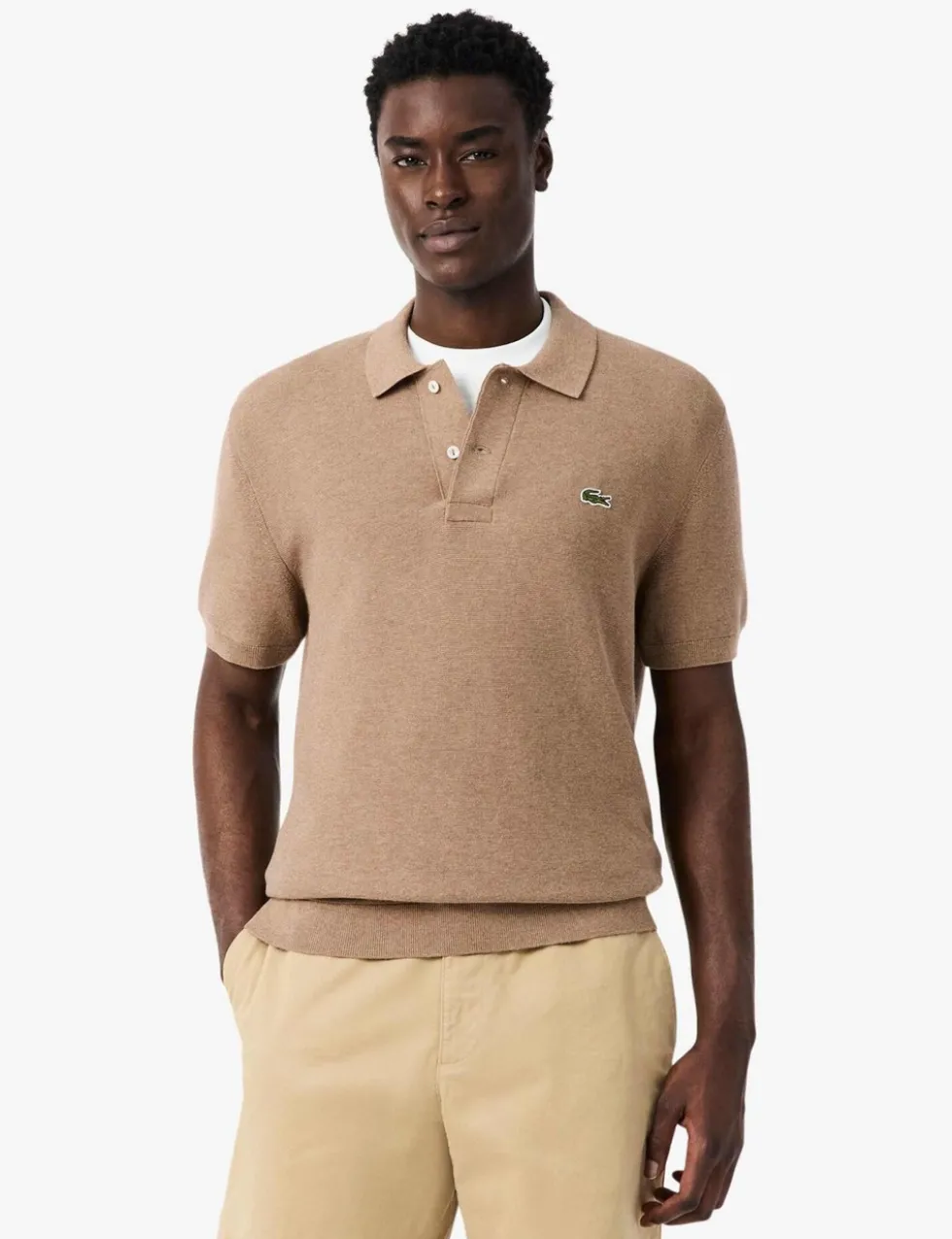 Pure Cotton Knitted Polo Shirt