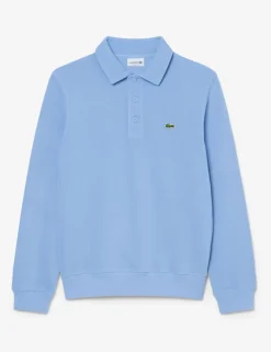 Pure Cotton Knitted Polo Collar Sweatshirt