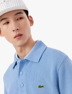 Pure Cotton Knitted Polo Collar Sweatshirt