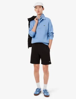 Pure Cotton Knitted Polo Collar Sweatshirt