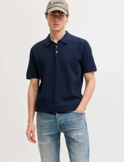 Pure Cotton Knitted Polo Shirt