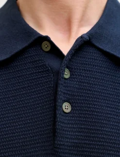 Pure Cotton Knitted Polo Shirt