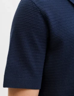 Pure Cotton Knitted Polo Shirt