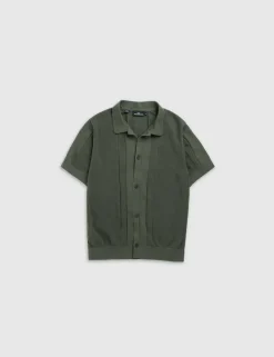 Pure Cotton Knitted Polo Shirt