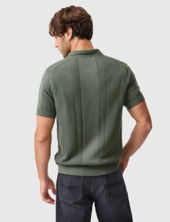 Pure Cotton Knitted Polo Shirt