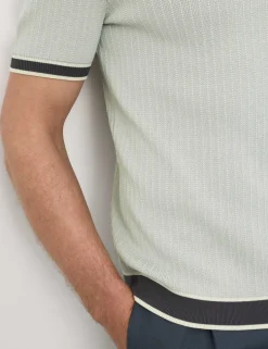 Pure Cotton Knitted Polo Shirt