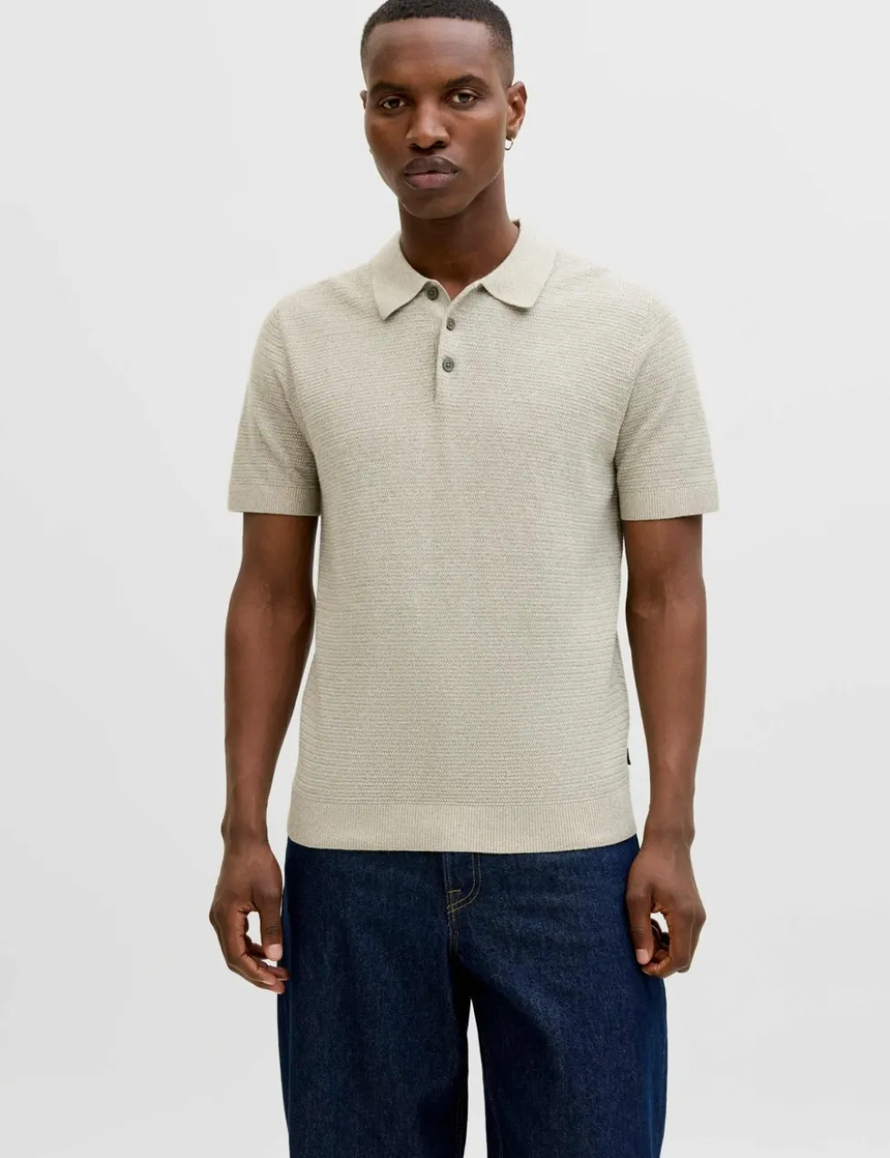 Pure Cotton Knitted Polo Shirt