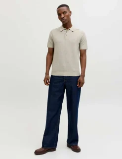 Pure Cotton Knitted Polo Shirt