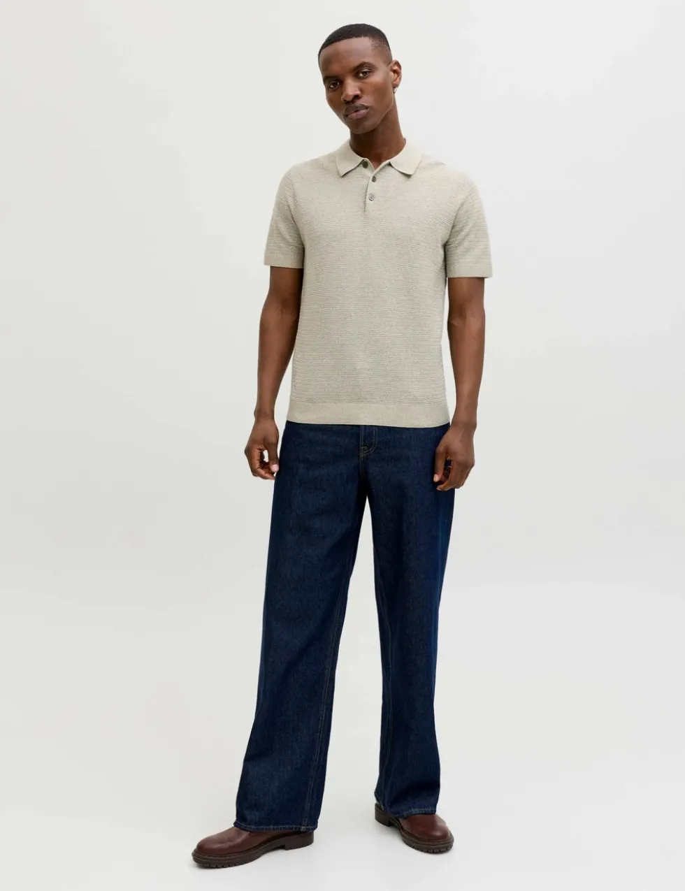 Pure Cotton Knitted Polo Shirt