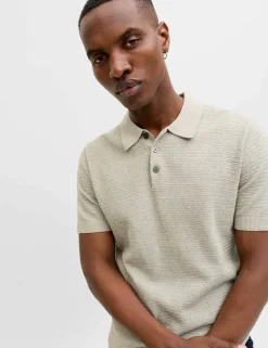 Pure Cotton Knitted Polo Shirt